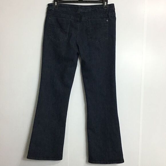 DKNY Denim Jeans High Waist Straight Leg Dark Wash Jeans Size 14 - Picture 3 of 16